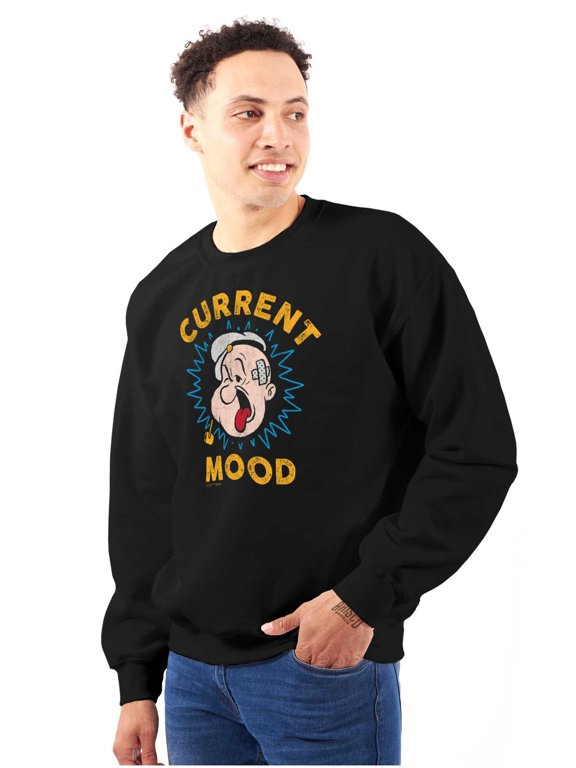 Current Mood Popeye The Sailor Man Sweatshirt for Men or Women Brisco Brands X