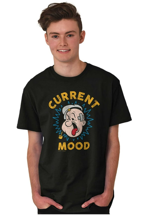 Current Mood Popeye The Sailor Man Unisex Plus Size Graphic Tee Brisco Brands 2X