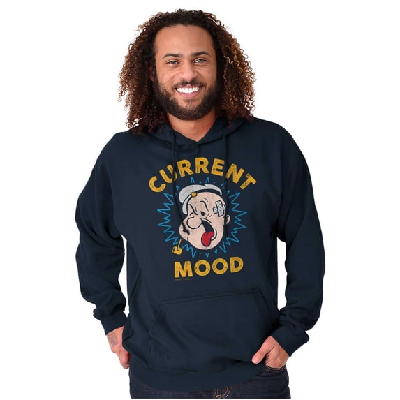 Current Mood Popeye The Sailor Man Unisex Plus Size Hoodie Brisco Brands 3X