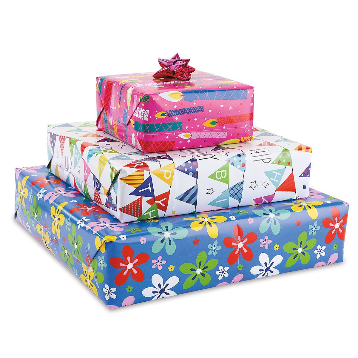 Jillson & Roberts Bulk Ream Roll Kids Birthday Gift Wrap Wrapping Paper, Space Gravity Full Ream 833 ft x 30 in
