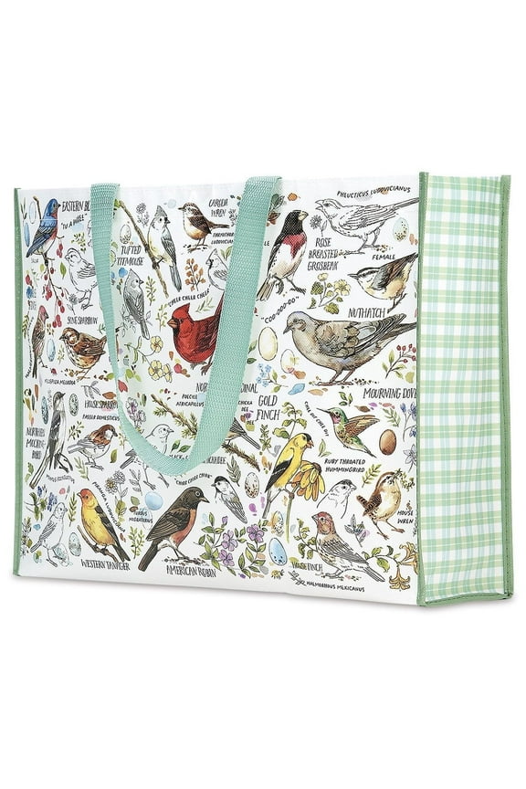 Paradise Bird Reusable Shopping Bag, Grocery Tote, 16 x 5 x 13"
