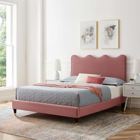 Current Performance Velvet King Platform Bed-MOD-6737