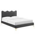 thumbnail image 1 of Current Performance Velvet Queen Platform Bed-MOD-6733, 1 of 7