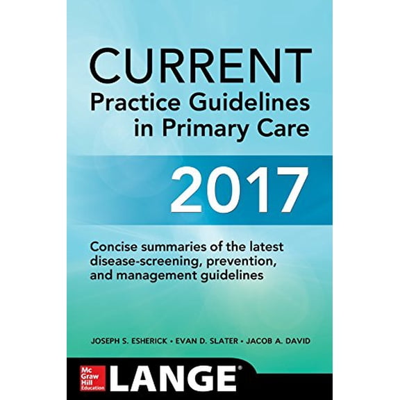 Pre-Owned Current Practice Guidelines in Primary Care 2017 (Paperback) 125986071X 9781259860713