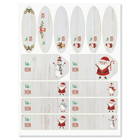 Current Santa & Friends Christmas Gift to / from Labels - Set of 42 Gift Tags