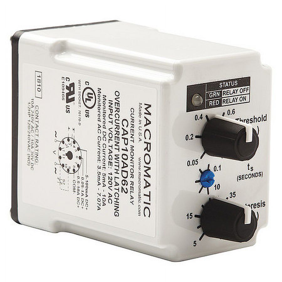 Current Sensing Relay,SPDT Form,120VAC