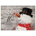 thumbnail image 1 of Current Snowman Believe Christmas Greeting Cards Set - Set of 18 Large 5 x 7-Inch Folded Cards, Themed Holiday Card Value Pack, Envelopes Included, 1 of 5