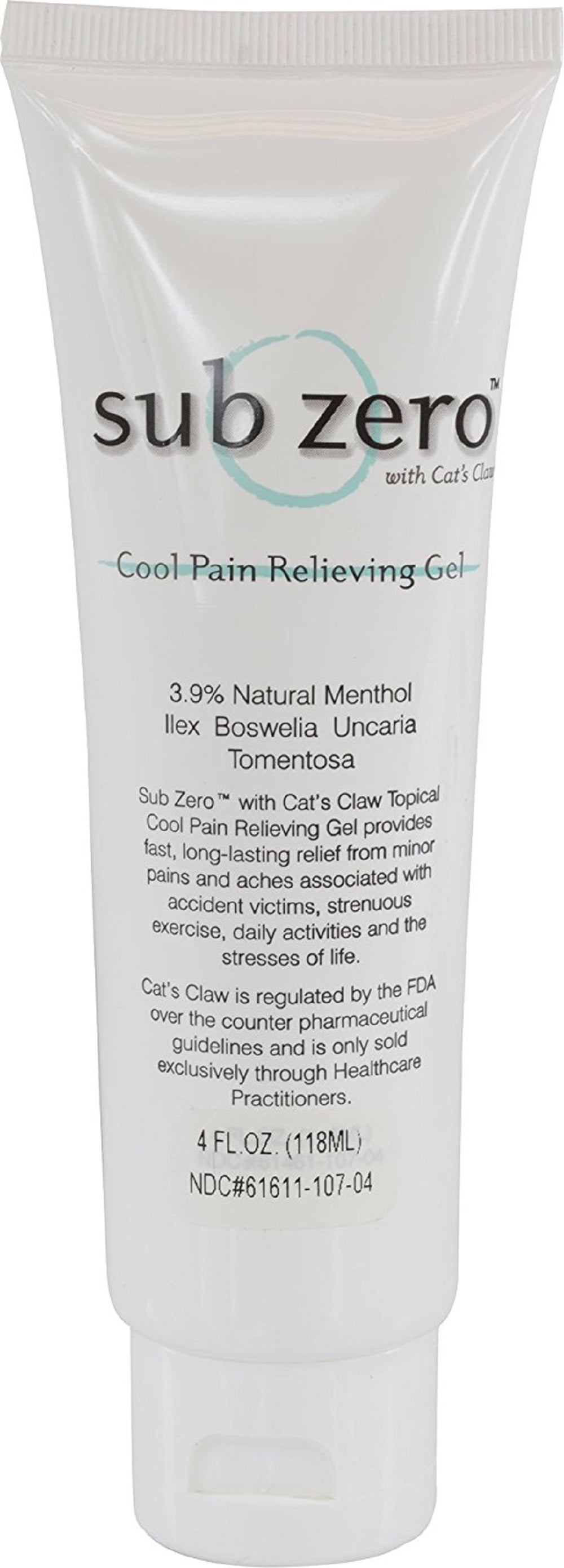 Current Solutions Sub Zero Cool Pain Relieving Gel, 4 oz Tube CM