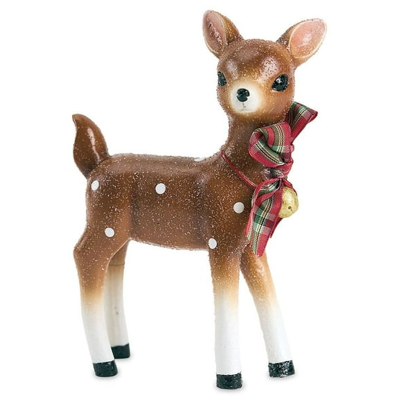 Current Standing Reindeer Figure, Christmas Figurine - Cast Resin Holiday Table Top Décor