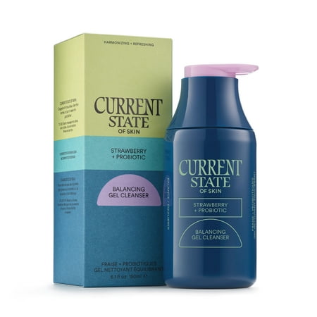 Current State Strawberry Probiotic Balancing Gel Cleanser, for Dry & Uneven Skin, Skincare, 5.1 fl oz