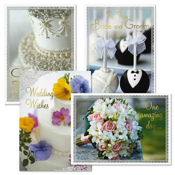 Current To The Bride & Groom Wedding Cards, Set of 8, 5" x 7"