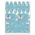 thumbnail image 1 of Current Unicorn Yuletide Gift Wrap To/From Labels, Set of 42 Include 3 Sizes/Shapes, Christmas Gift Presentation, Holiday, Celebration, 1 of 1