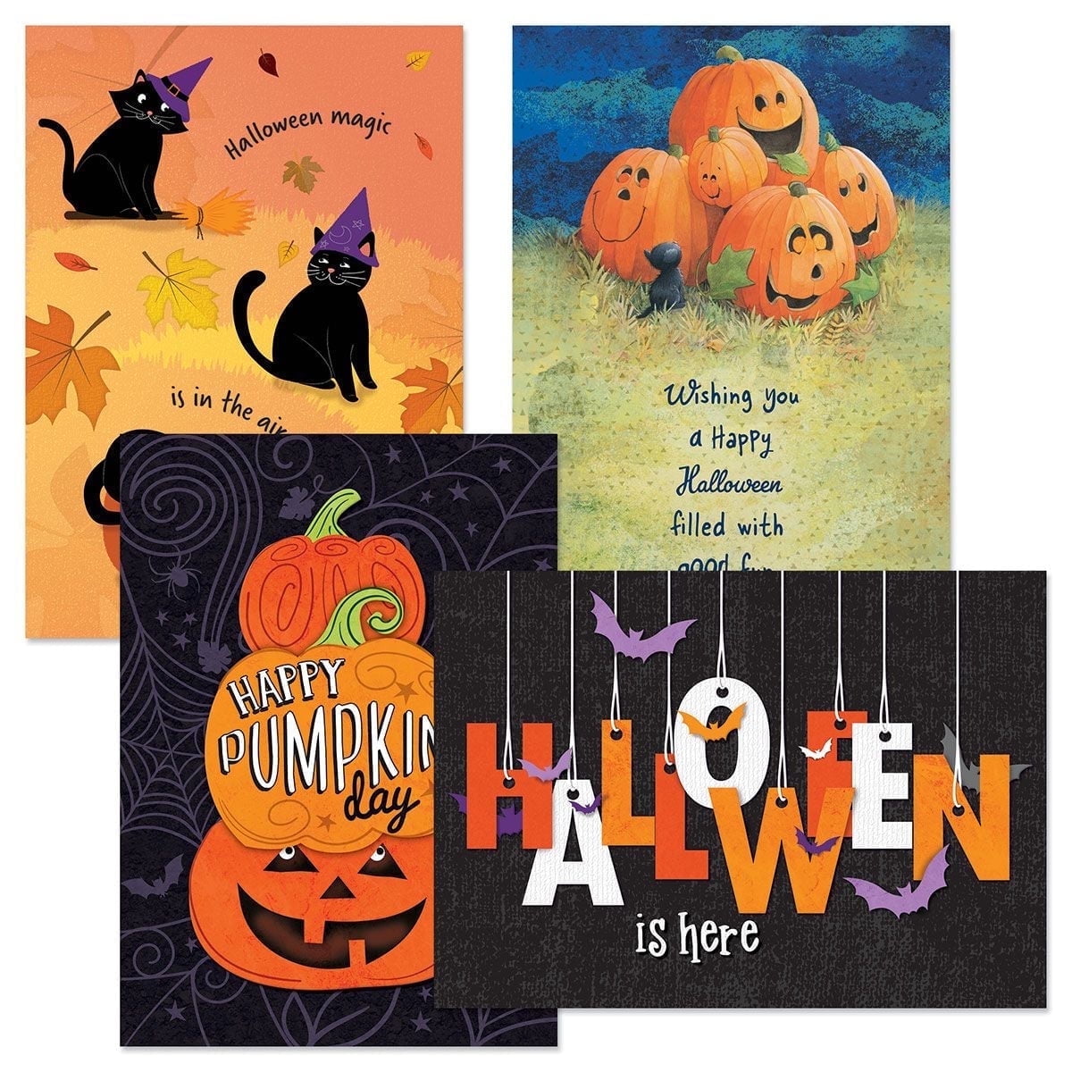 Current Whimsical Wishes Halloween Cards, Set of 8, Large 5 x 7 ...