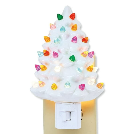 Current White Christmas Tree LED Night Light, 1 Pack