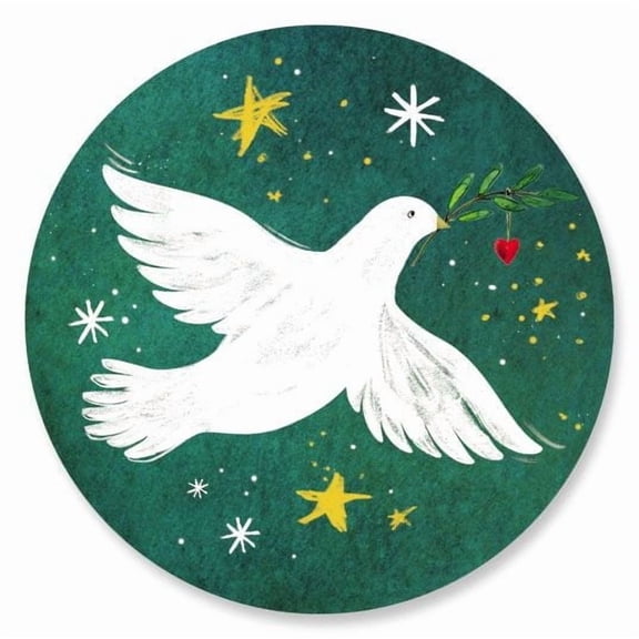 Current Wings of Peace Christmas Seals - Set of 72 Holiday Envelope Stickers