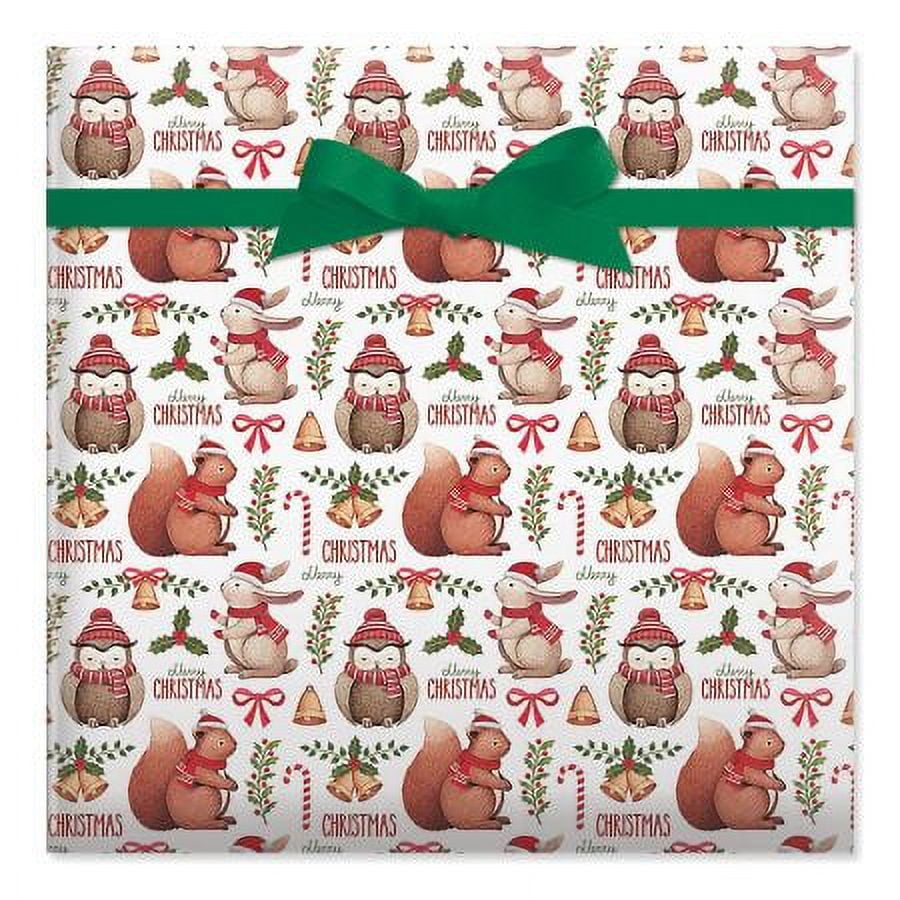  Current Cheers to the Holidays Double-Sided Rolled Christmas  Wrapping Paper - Premium Jumbo 23-Inch x 32-Foot Gift Wrap Roll, 61 Square  Feet Total : Health & Household