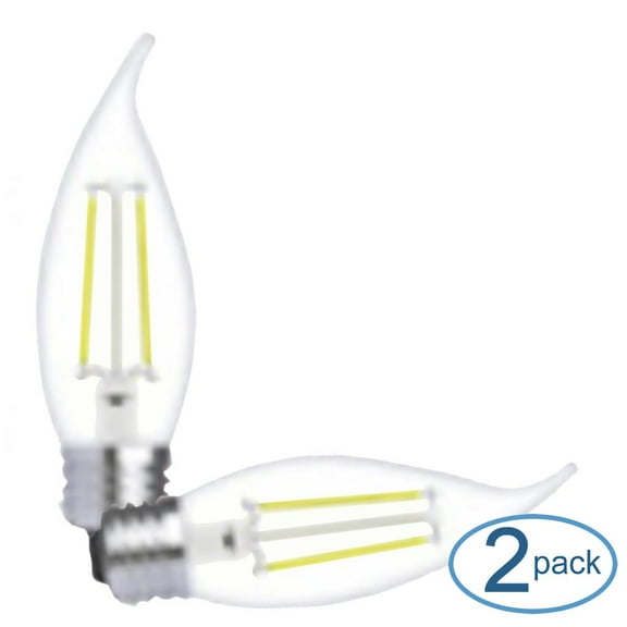 Current, powered by GE LED4DFCAC-GW2P LED Candle Bulb, White