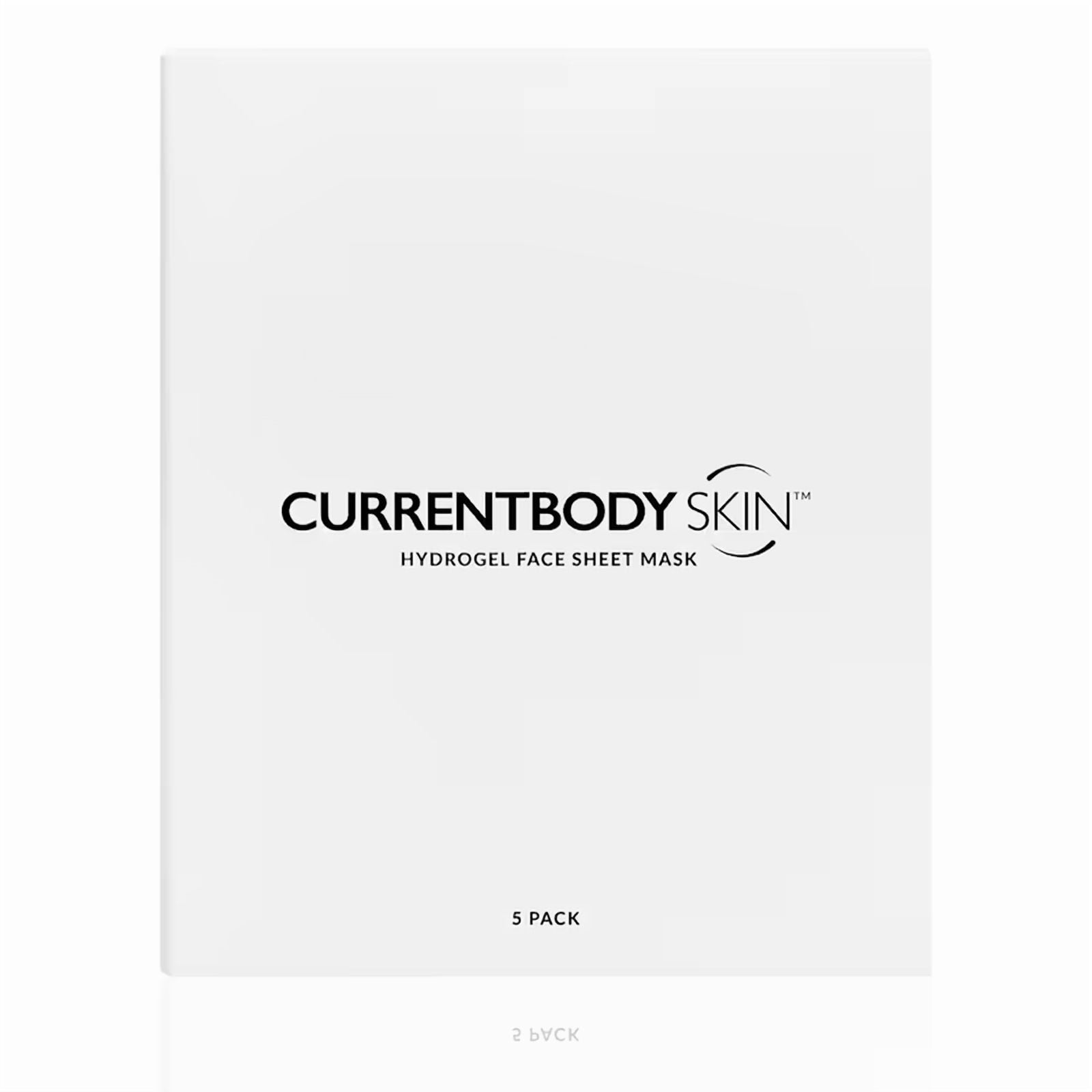 CurrentBody Skin Hydrogel Face Sheet Mask Pack of 5 | Hydrating Smoothing Face Mask Set