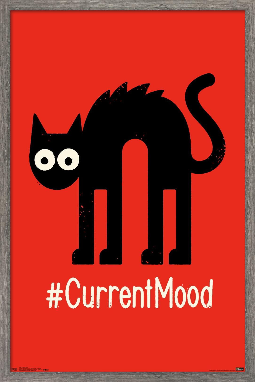 #CurrentMood Wall Poster, 14.725" x 22.375", Framed
