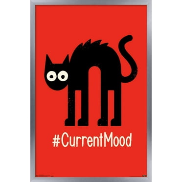 #CurrentMood Wall Poster, 14.725" x 22.375", Framed