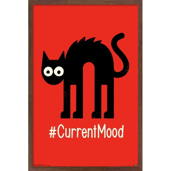 #CurrentMood Wall Poster, 14.725" x 22.375", Framed