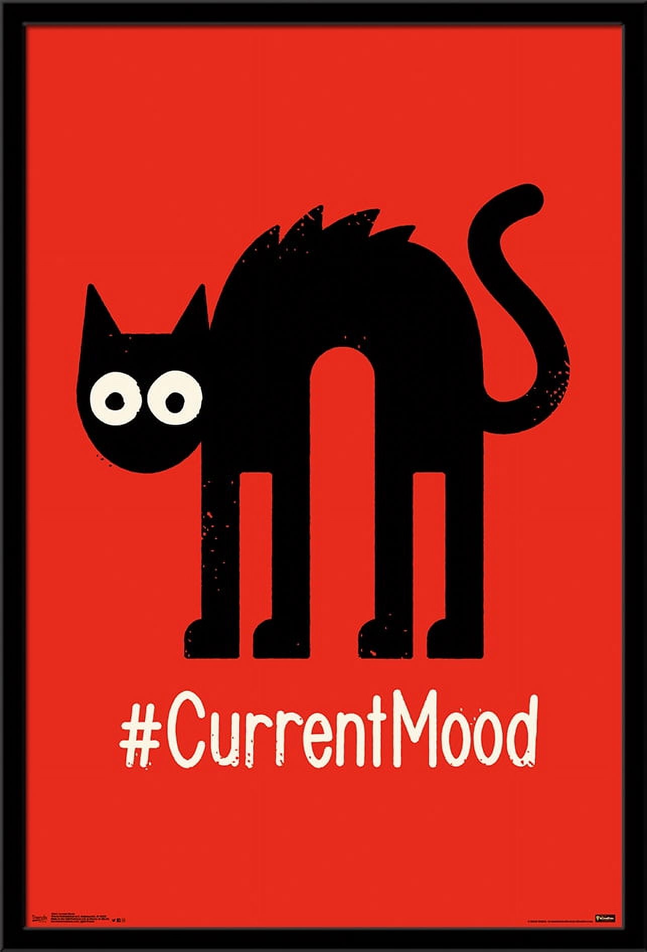 #CurrentMood Wall Poster, 22.375" x 34", Framed