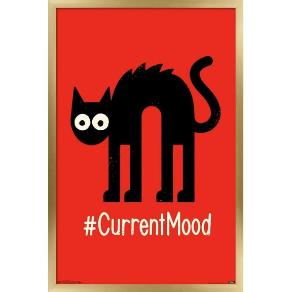 #CurrentMood Wall Poster, 22.375" x 34", Framed