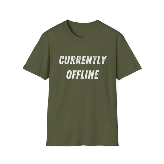 Currently Offline Funny Sarcastic Gamer Video Game Addict Softstyle T-Shirt