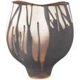 thumbnail image 1 of Currey And Company 1200-0873 Inoue 8" Wide Porcelain Vase - Black / Off White, 1 of 7