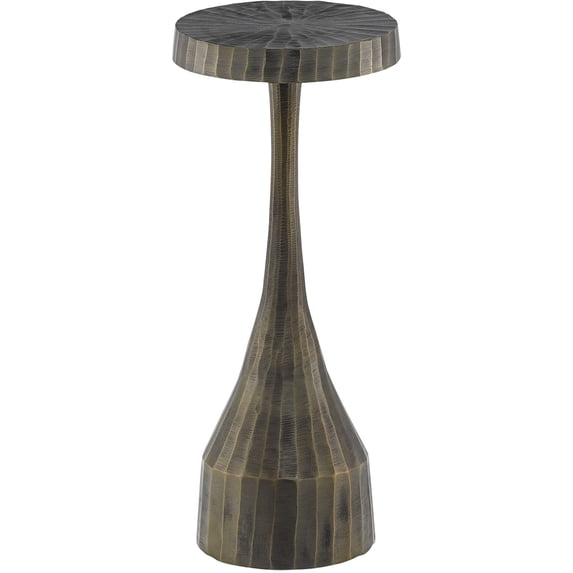 Vintage Brass Luca Drinks Table