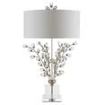 thumbnail image 1 of Silver Leaf Clear Forget-Me-Not Silver Table Lamp, 1 of 2