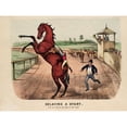 thumbnail image 1 of Currier & Ives Delaying A Start 1881 Extra Large XL Wall Art Poster Print, 1 of 3
