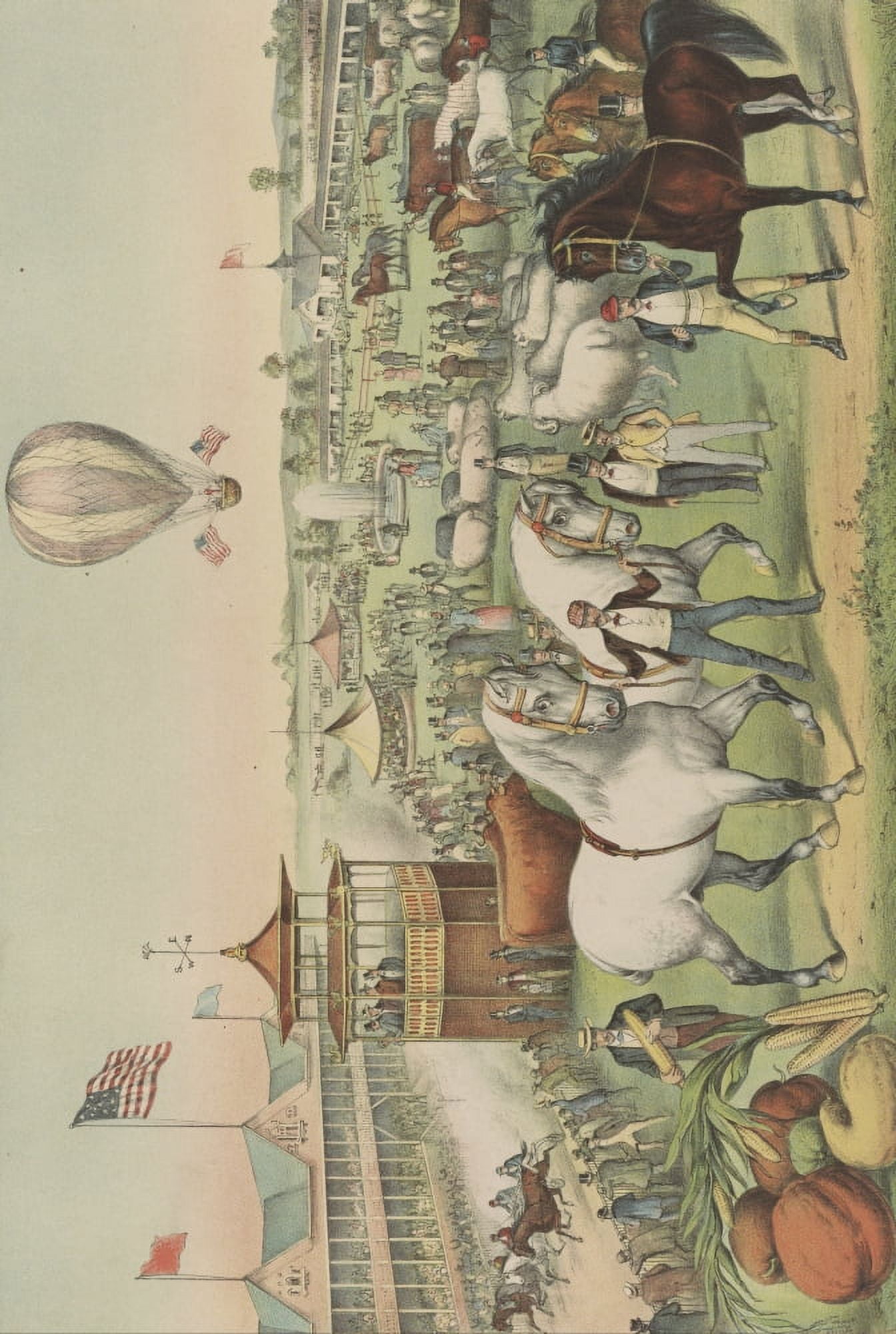 Currier & Ives Print 1894 Great fair on a grand scale Canvas Art - (24 x 36)