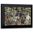 thumbnail image 1 of Currier and Ives 18x14 Black Modern Framed Museum Art Print Titled - Old Farm Gate, 1 of 5