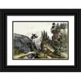 thumbnail image 1 of Currier and Ives 24x17 Black Ornate Wood Framed with Double Matting Museum Art Print Titled - Pennsylvania Railroad Scenery, 1 of 4