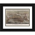 thumbnail image 1 of Currier and Ives 24x18 Black Ornate Wood Framed with Double Matting Museum Art Print Titled - City of Boston, 1 of 4