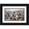 thumbnail image 1 of Currier and Ives 2x Matted 24x18 Black Ornate Framed Art Print 'The Gallant Charge of the Kentucky Cavalry Under Col. Marshall ', 1 of 2