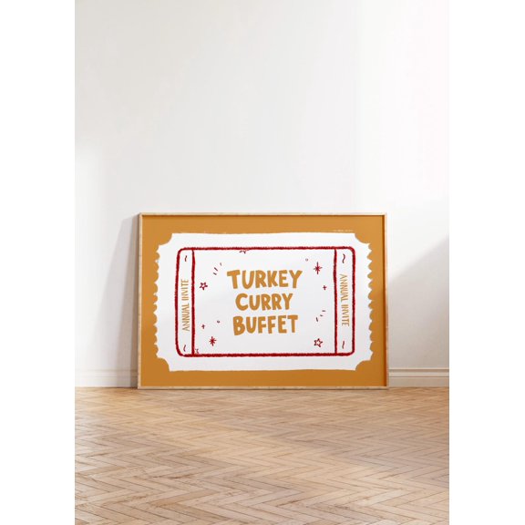 Curry Buffet Movie Quote Kitchen Wall Art Decor Unframed Paper Print
