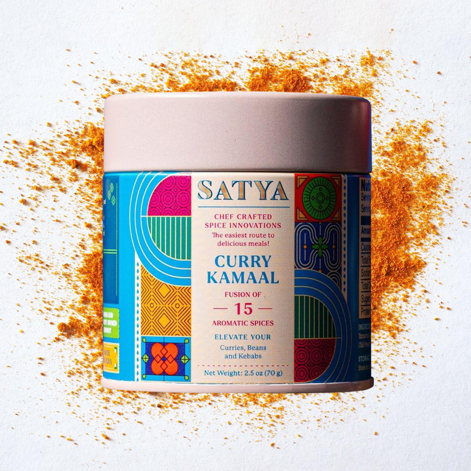 Satya Blends Curry Kamaal - Smoky Flavor 15 Spice Blend | Vegan | Low ...