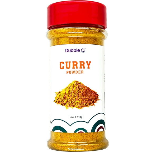 Curry Powder - 4 oz. - [13 Savory Spices]    Non GMO, Kosher, Halal, and Gluten Free    Dubble O Brand