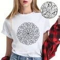 thumbnail image 1 of Curse Word Mandala Graphic Tee for Women – Make a Bold Statement with This Unique and Fun T-Shirt Featuring a Creative Mandala, 1 of 7
