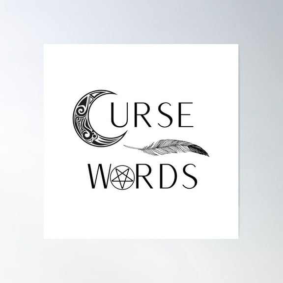 Curse Words | Pagan Poster Wall Art, Modern Wall Decor For Living Room Bedroom, 16x16 UNFRAMED