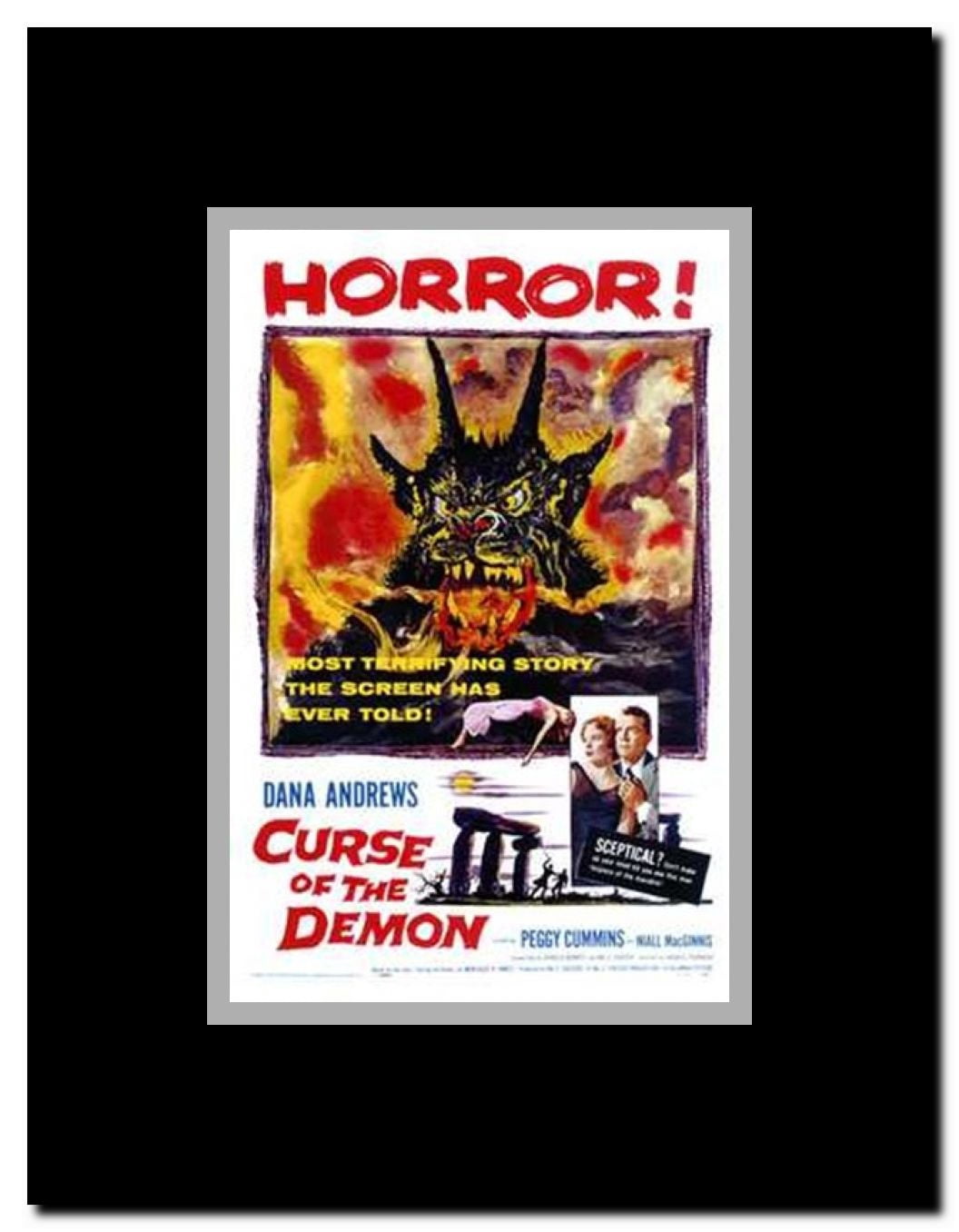 Curse of the Demon Framed Movie Poster