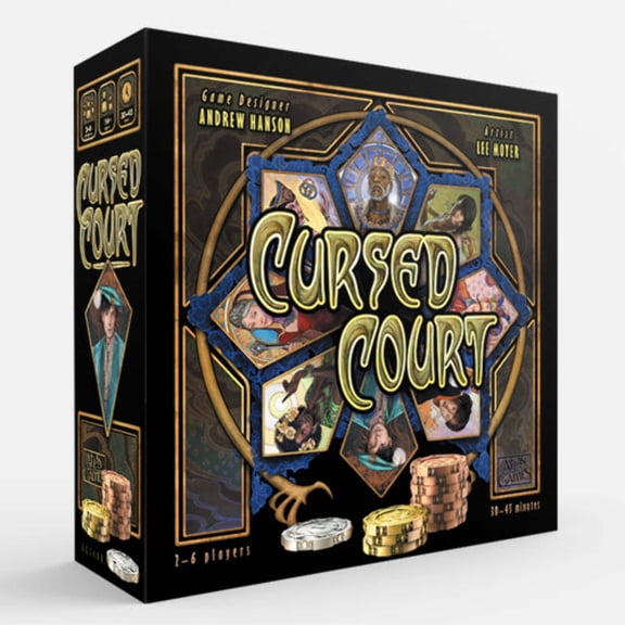 Cursed Court - A Board Game of Bidding  Bluffing