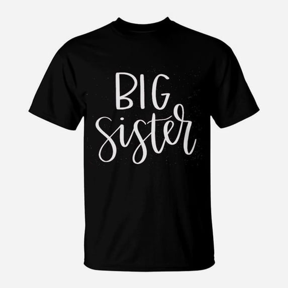 Cursive Big Sister Announcement TShirt - Walmart.com