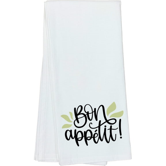 Cursive Bon Appetit Lovely Housewarming Gift Idea For Friends, Family, and Coworkers - DishTowel, 16x25