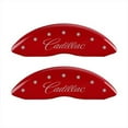 thumbnail image 1 of Cursive & Cadillac Red Caliper Covers - Engraved Front & Rear - Set of 4, 1 of 1