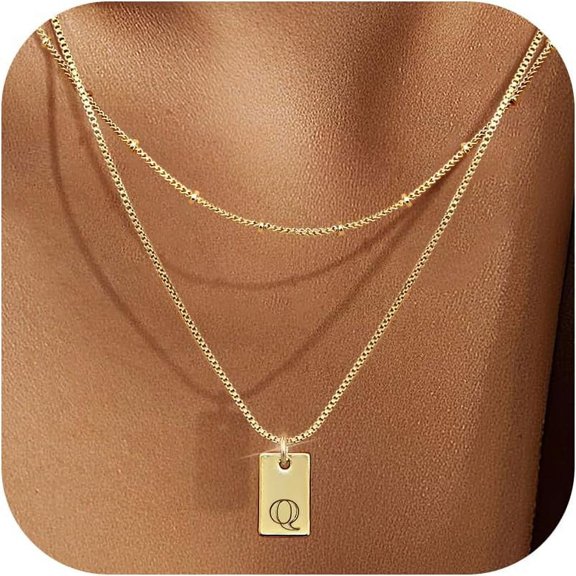Cursive Gold Initial Pendant Necklace Iced Out Miami Cuban Link Chain For Women 18K Gold Plated Alphabet Letter Pendant Choker Hip Hop Chain Trendy Rapper Jewelry[o1655]