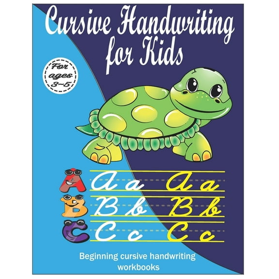 Cursive Handwriting For Kids, Tracing upper and lower case cursive letters: Cursive letter tracing book
