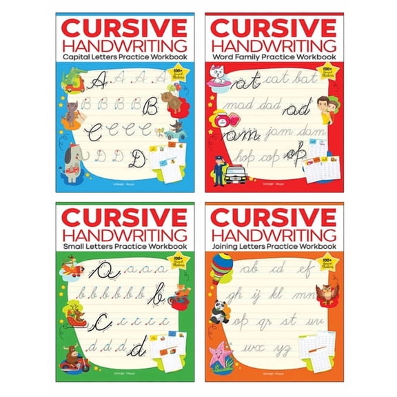 Cursive Handwriting - Small Letters, Capital Letters, Joining Letters and Word Family: Level 1 Practice Workbooks for Ch, (Paperback)
